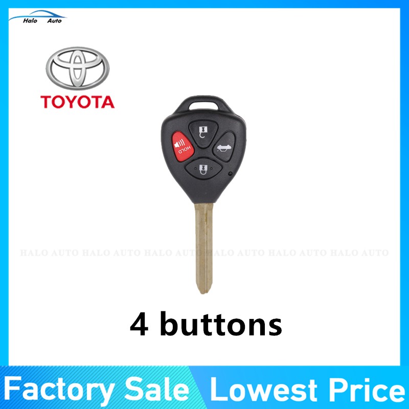 2/3/4 Buttons Remote Car Key Case Shell FOB For Toyota Camry Corolla Avalon Venza