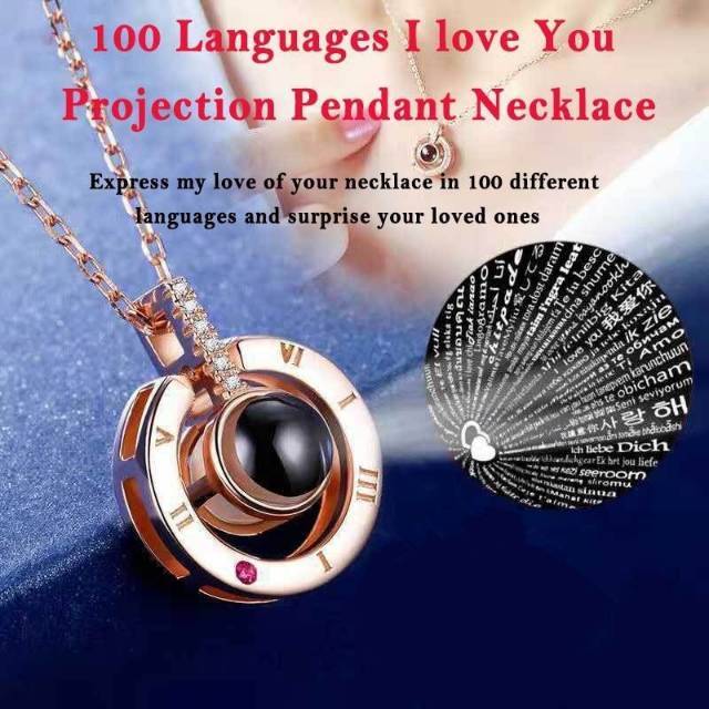 PROMO BEST SELLER GELANG KALUNG TITANIUM ANTI KARAT BUKTI CINTA PROYEKSI 100 I LOVE U BAHASA IMPORT