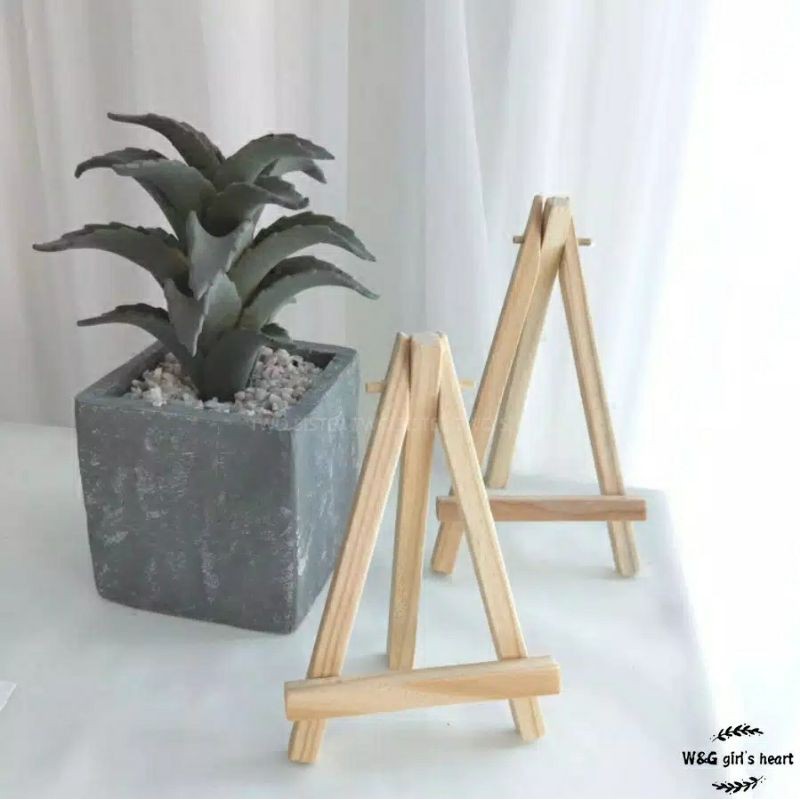 

mini easel stand tripod kayu wooden easel holder mini 15 cm sandaran hp