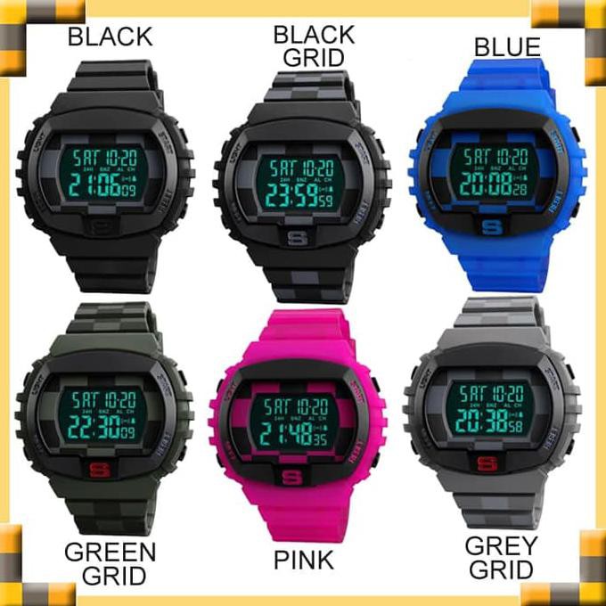 harga promo Barang bagus Jam Tangan SKMEI 1304 Digital Sporty Pria - Hitam Polos Termurah