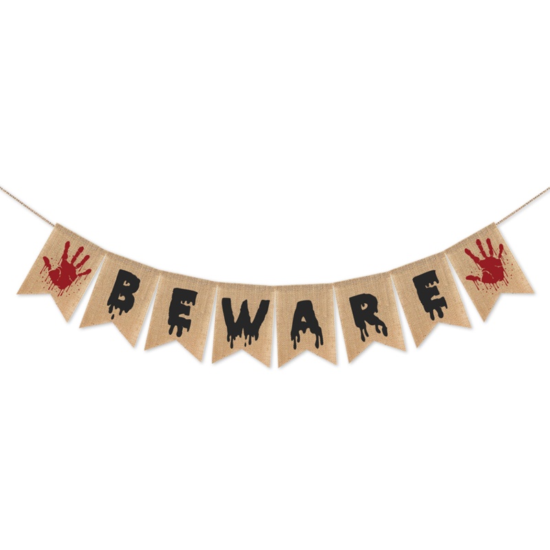 Bendera Dinding Desain Halloween Untuk Dekorasi Pesta Indoor Outdoor