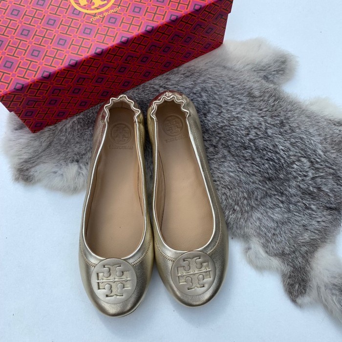 Original TB Sheepskin material ladies TB Flat shoes Travel shoes