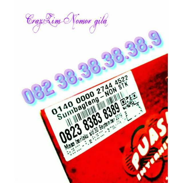 Nomor Cantik Telkomsel Kartu As . No Cantik Super kwarted ABAB 89