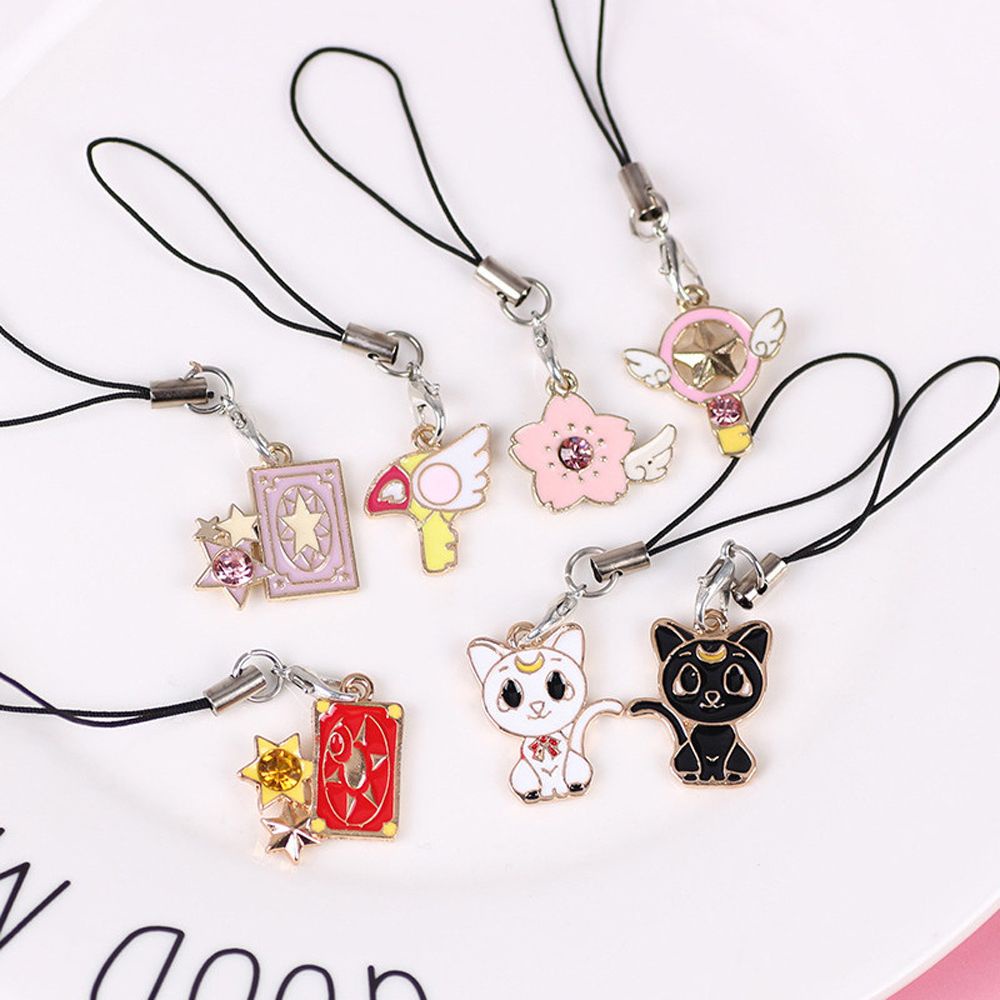 Quinton Tali Lanyard Motif Anime Jepang Sakura Untuk Aksesoris Ponsel Samsung Iphone