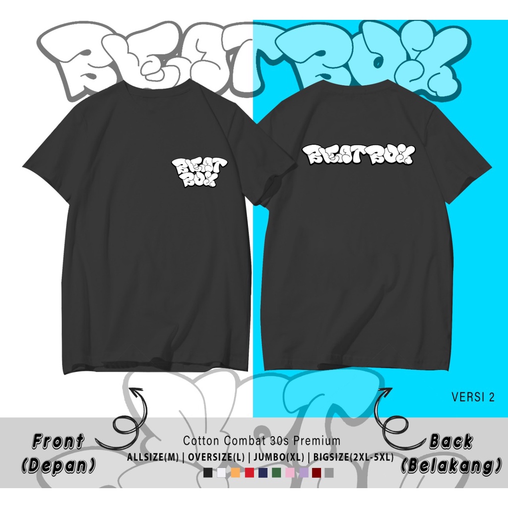 T-SHIRT BEATBOX NTC DREAM / REAL PICTURE / BAHAN COMBED 30S