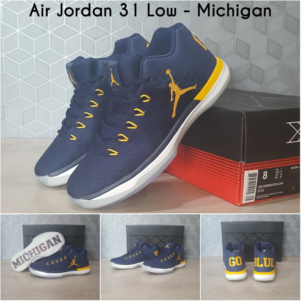 Sepatu Basket Air Jordan 31 Low Michigan Shopee Indonesia