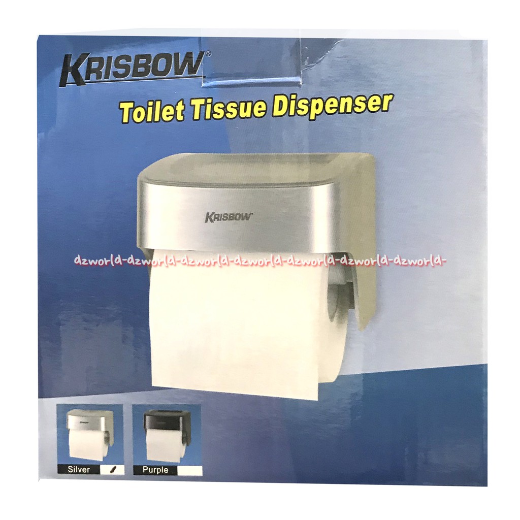 Krisbow Stora Toilet Tissue Dispenser Tempat Alat Roll Tissue WC Dispenser Tisu WC Tisu Gulung Stora