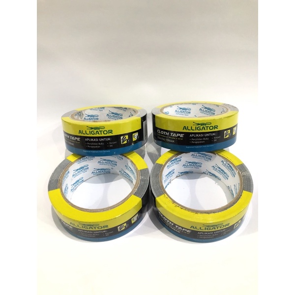 

Plakban Alligator ukuran 36mm X 12m / Cloth Tape Pita Perekat Alligator / Lakban aligator ukuran 36mm