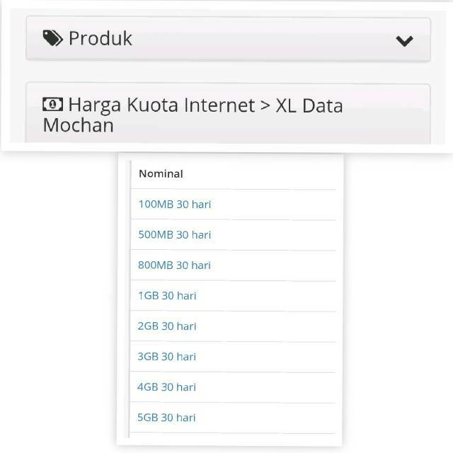 XL 1 GB 30 Hari