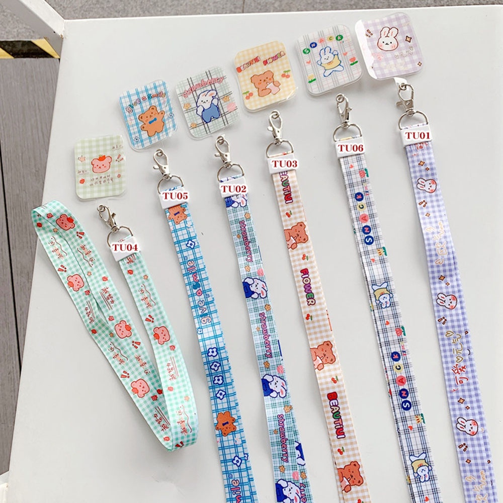 Tali Lanyard Motif Kartun Lucu Anti Hilang Untuk Handphone