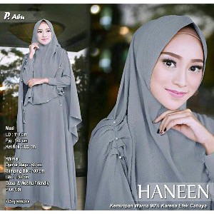 Jual GAMIS HANEEN SYARI PREMIUM WHITE SUPPLIER GAMIS SYARI PUTIH Murah