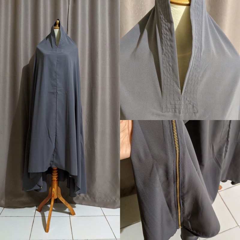 PRELOVED KHIMAR ZIPPER 3 in 1