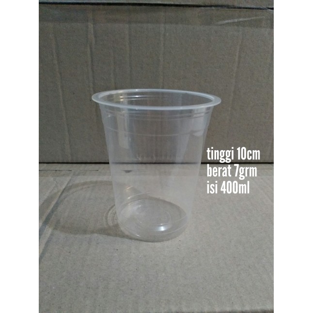 

PLASTIK CUP 14 OZ / GELAS PLASTIK / GELAS BOBA