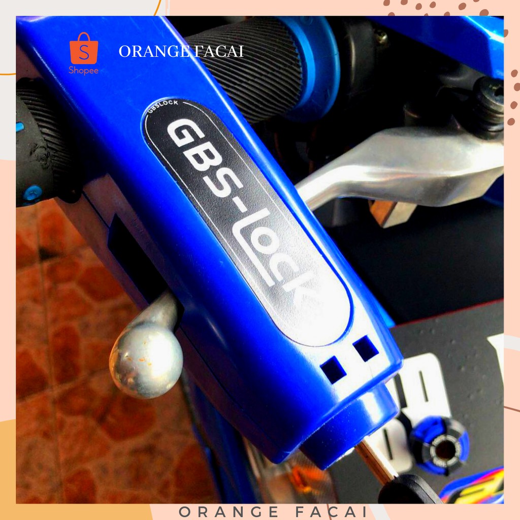 Griplock capslock Grip Lock Kunci Gembok Pengaman Anti Maling Stang Motor RANDOM Merk GBS lock