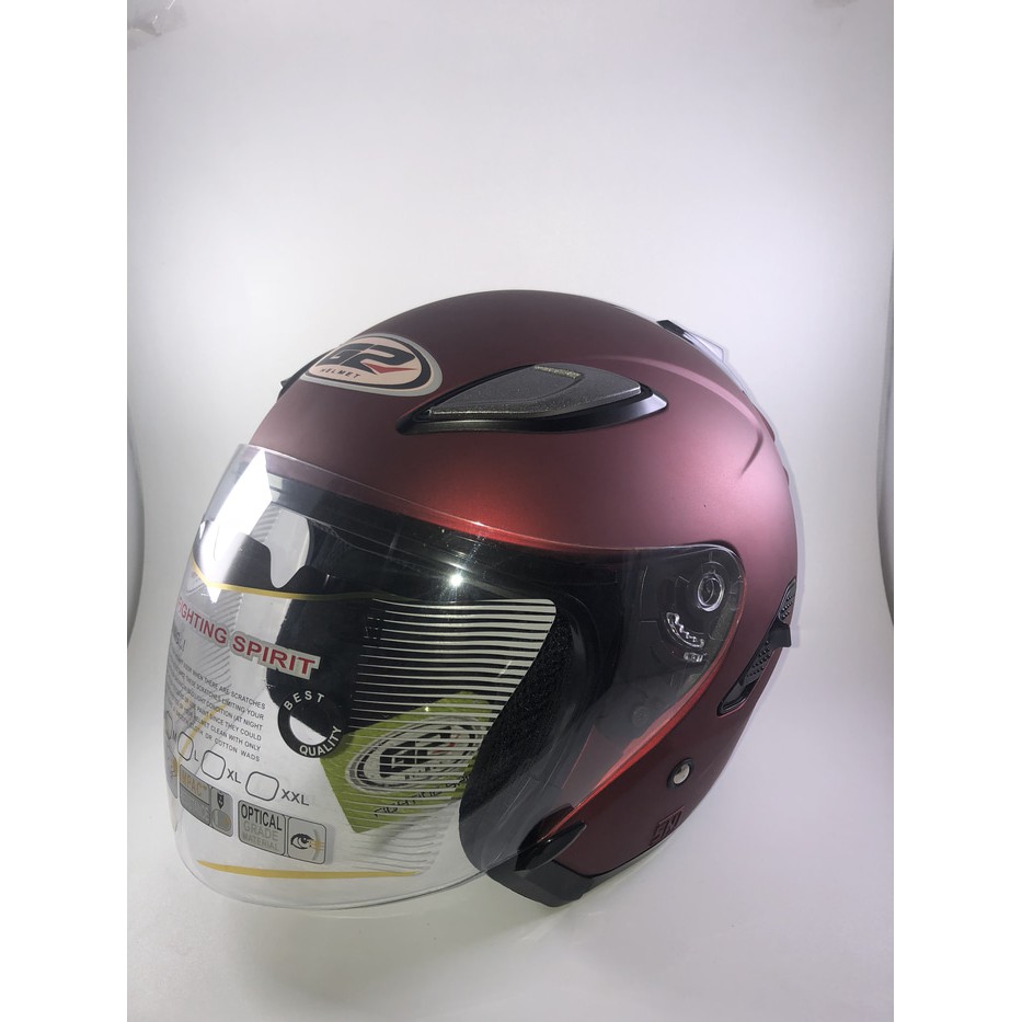 Helm G2 centro merah doff
