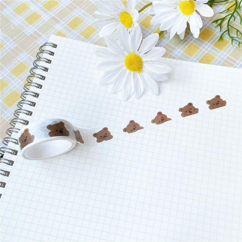 

Mini Bear Pattern Washi Tape - Selotip Tema Beruang