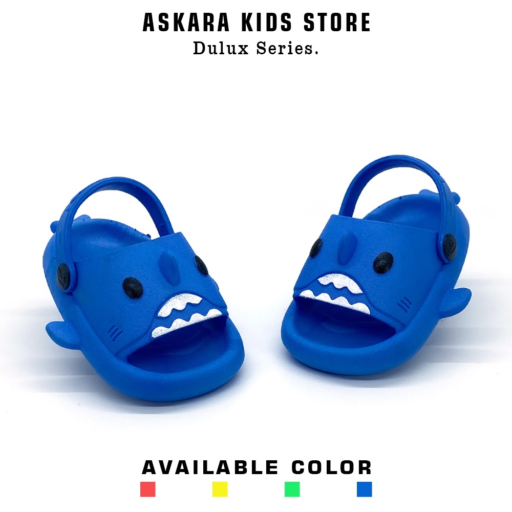 AKS - Sandal Karet Anak Laki-laki Model Baim Karakter Baby sharks Terbaru