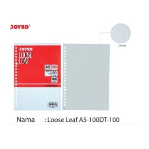 

Loose Leaf Isi Kertas File Binder Joyko A5 - 100 DT Dotted 100 Lembar