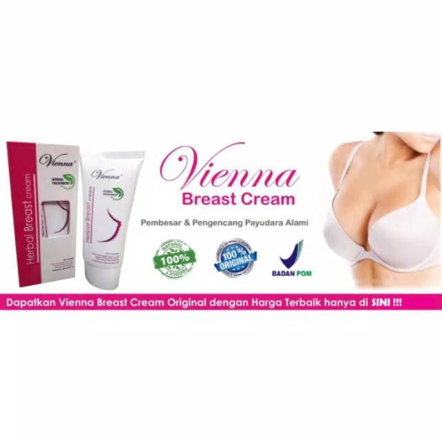 VIENNA HERBAL BREAST CREAM BPOM / PEMBESAR &amp; PENGENCANG PAYUDARA