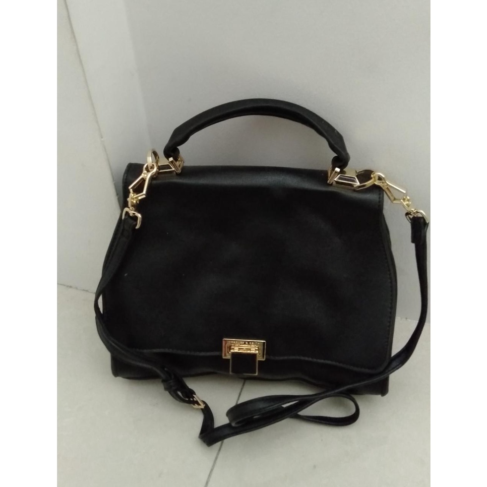 [IMPORTTMURAH] SALE!!! TAS SELEMPANG WANITA CH4RL3S&amp;K3ITHH TRAPESIUM FLAP TOP HANDLE BAG IMPORT PREMIUM #102008