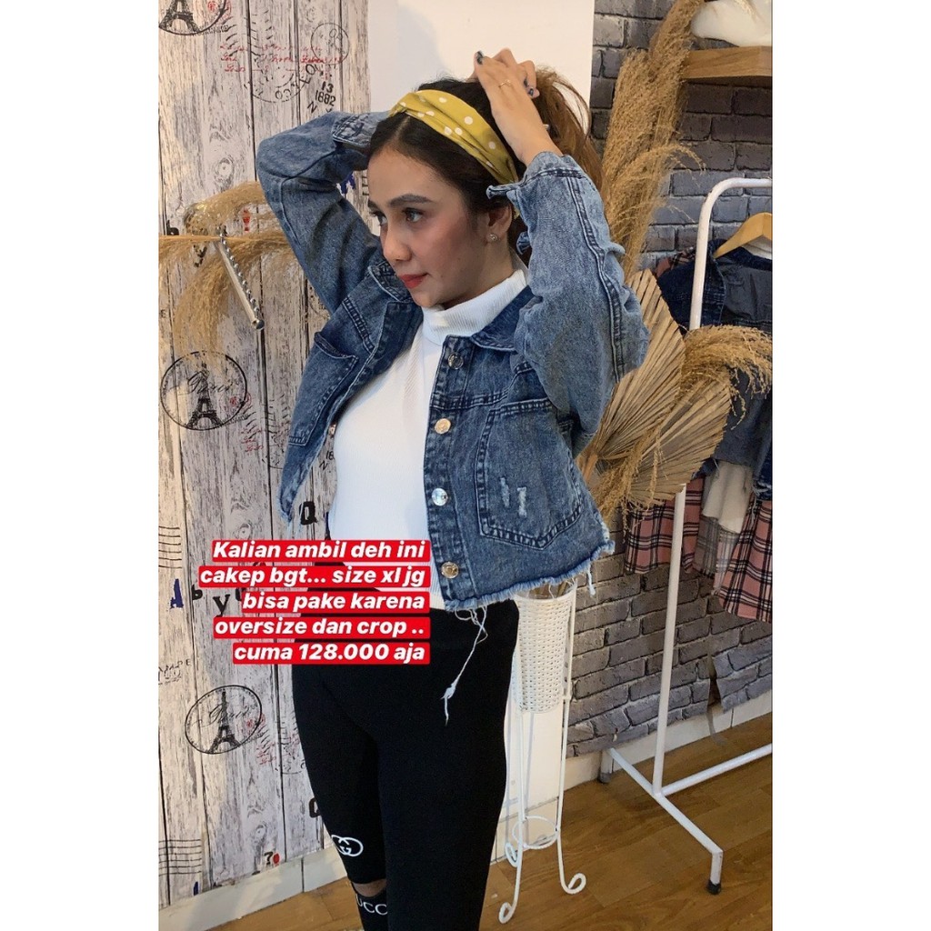 oversize jaket jeans