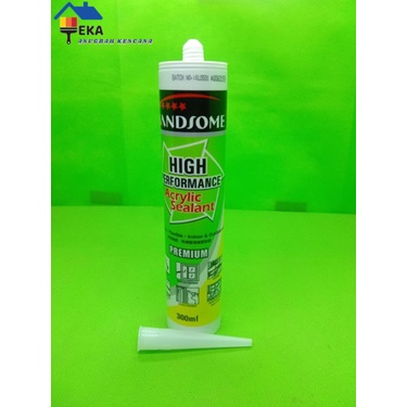 

ALSEAL Lem Acrylic Sealant - Paintable Silicone Sealant 300gr White High Quality EAK