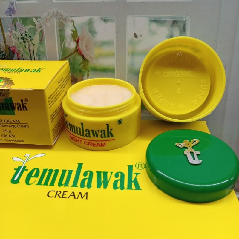 CREAM TEMULWAK CREAM MALAM ORIGINAL WARNA CREAM KREM