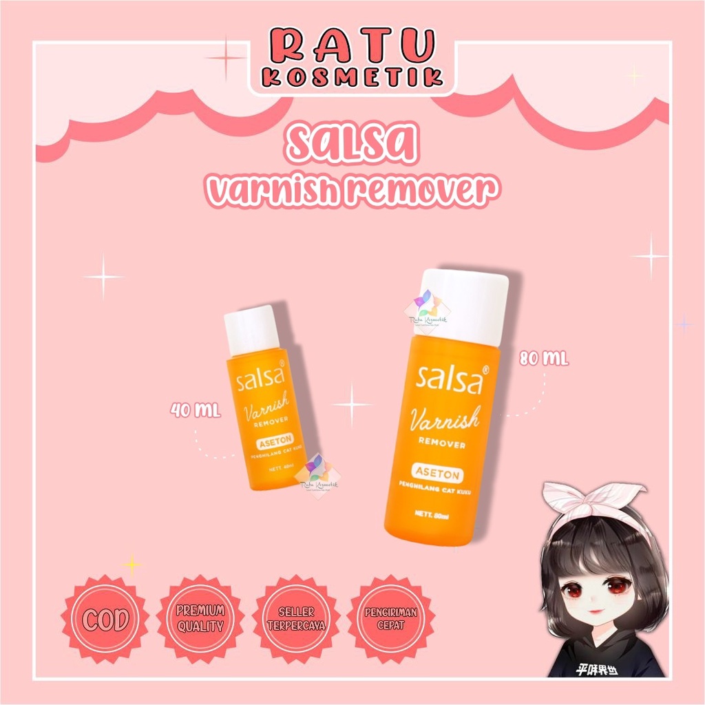 ❤ RATU ❤ Salsa Varnish Remover | Aseton Penghapus Cat Kuku BPOM