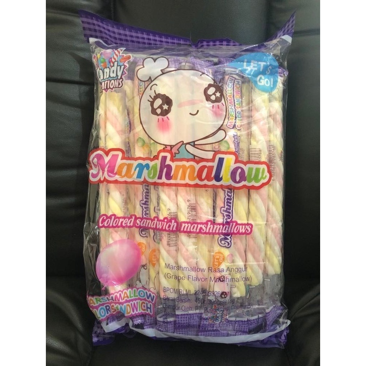 Candy creation Marshmallow Roll n Twist /Permen Marshmallow kepang 30p