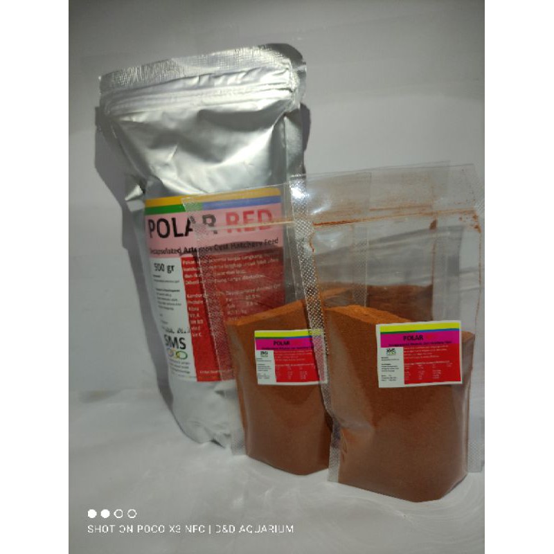 POLARED ISI 100 GRAM ARTEMIA TANPA CANGKANG ARTEMIA INSTAN