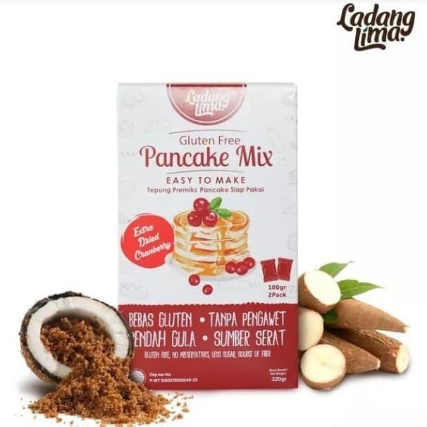 

Ladang Lima Pancake Mix Gluten Free 220Gr - Tepung Pancake Mix