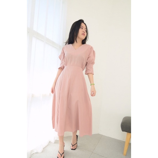 Azalea Dress Midi Dress Korean Dress Feminine Dress