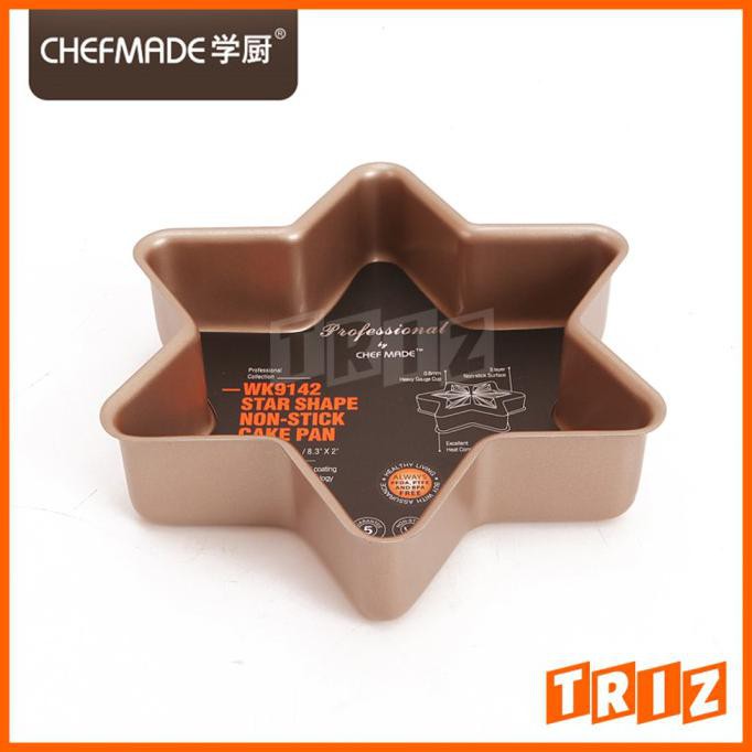

Chefmade Star Shape Non Stick Cake Pan Loyang Kue Bintang Wk9142 Terlaris
