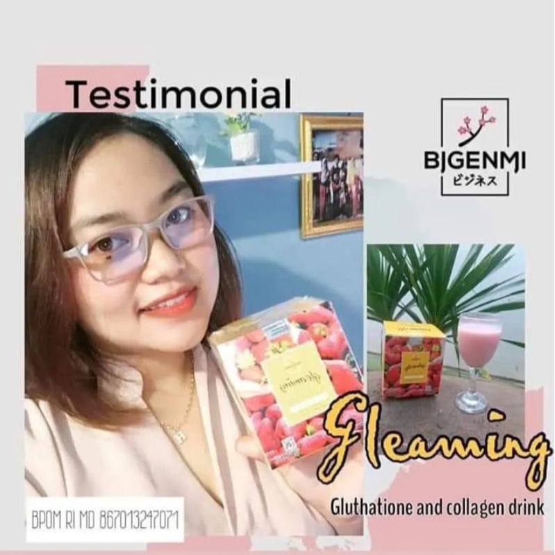 GLEAMING COLLAGEN WHITENING STRONG CEPAT PUTIH TANPA SUNTIK PEMUTIH