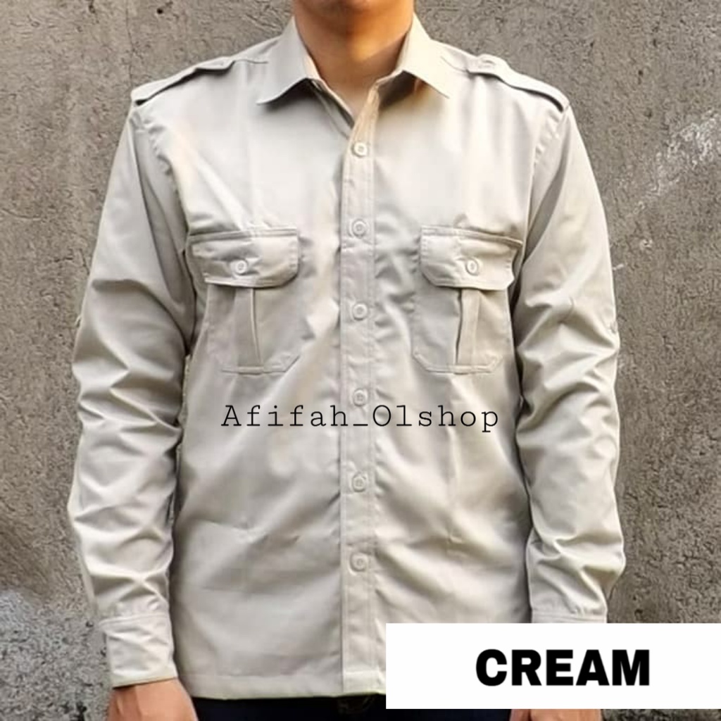 Kemeja seragam lengan panjang ENZINO SPORT