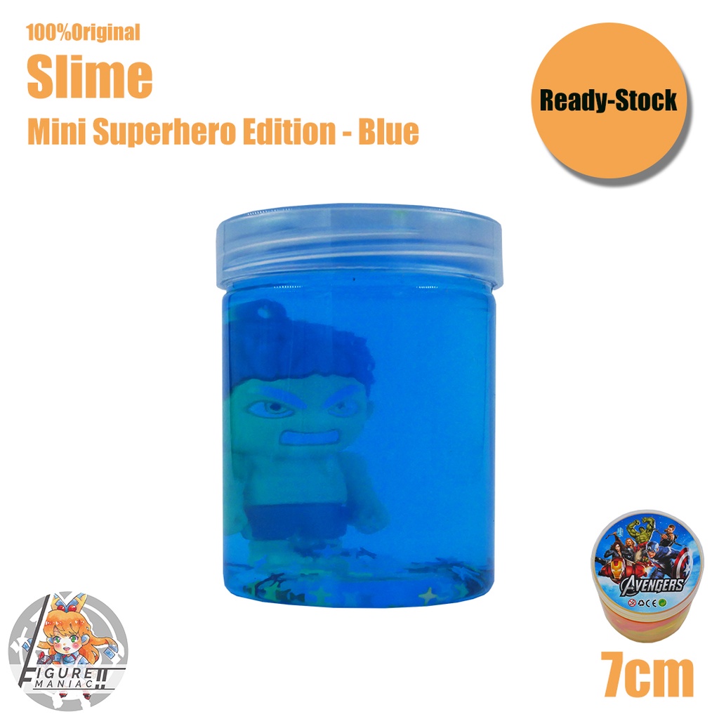 Mainan Anak - Slime Mini Superhero Tabung Edition 7 cm Import Premium