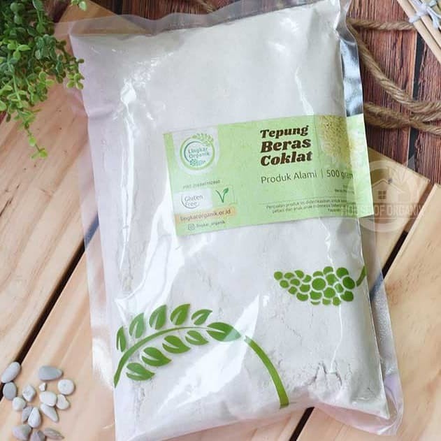 

Ketan-Beras-Tepung- Lingkar Organik Tepung Beras Coklat 500 Gram | Mpasi | Organic Flour -Tepung-