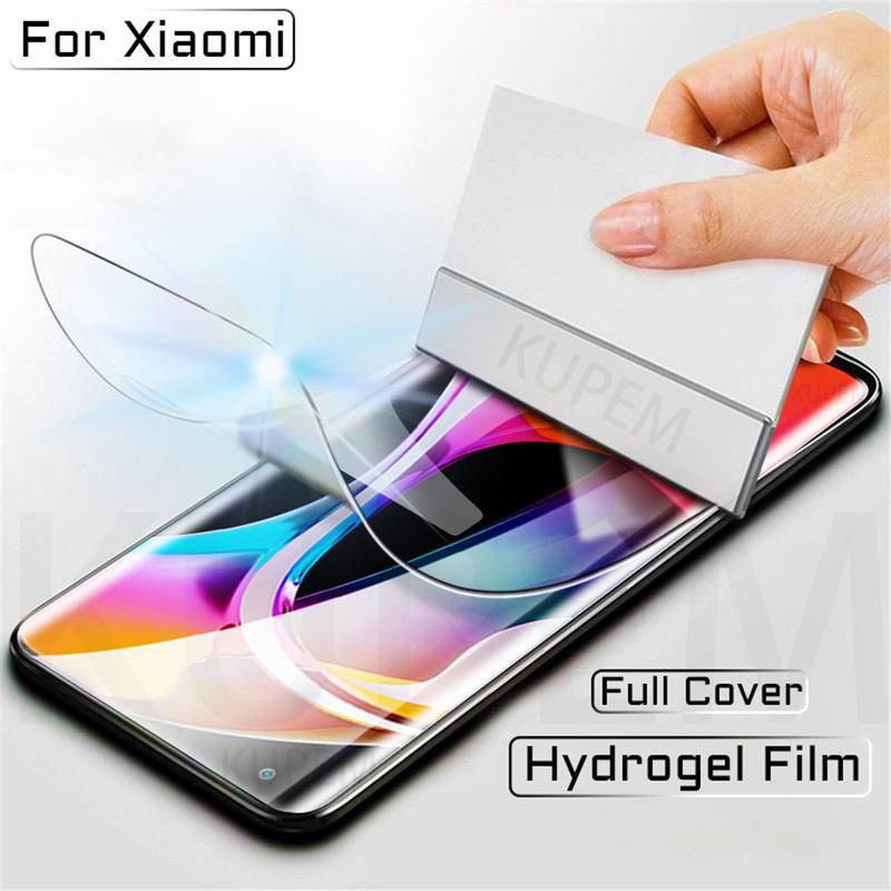 Full Cover Hydrogel Film For Xiaomi Mi Note 10 A3 8 Lite Pro Mi10 5G Screen Protector A2 A 2 3 Lite Mix3 Anti-blue light Protective Not Glass