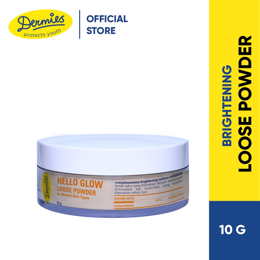 

Dermies Hello Glow Loose Powder For Normal Skin Types 10 g