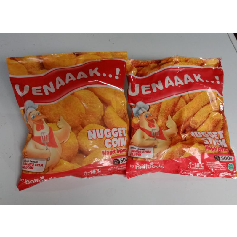 

Uenak Naget Ayam Belfoods 500 gram - Chicken Nugget Uenaaak