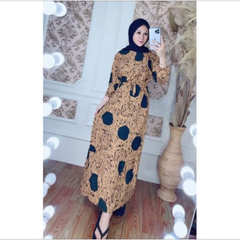 Daster Arab/ Daster Renda Busui / Daster Lengan panjang / Daster Aquila