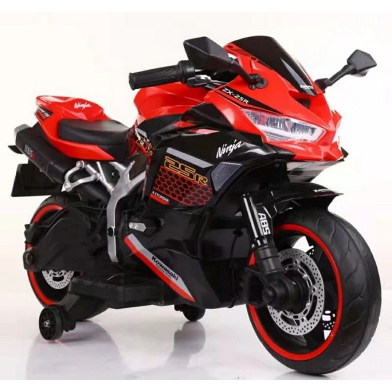 Mainan anak motor aki Yukita 738 Ninja Kawasaki