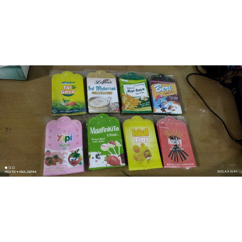 

Amplop Lebaran Medium (7*12cm) 10 pack / 100 pc