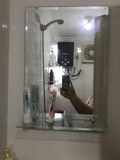 Kaca Cermin Kamar Mandi / Wastafel 40cmx60cm Promo