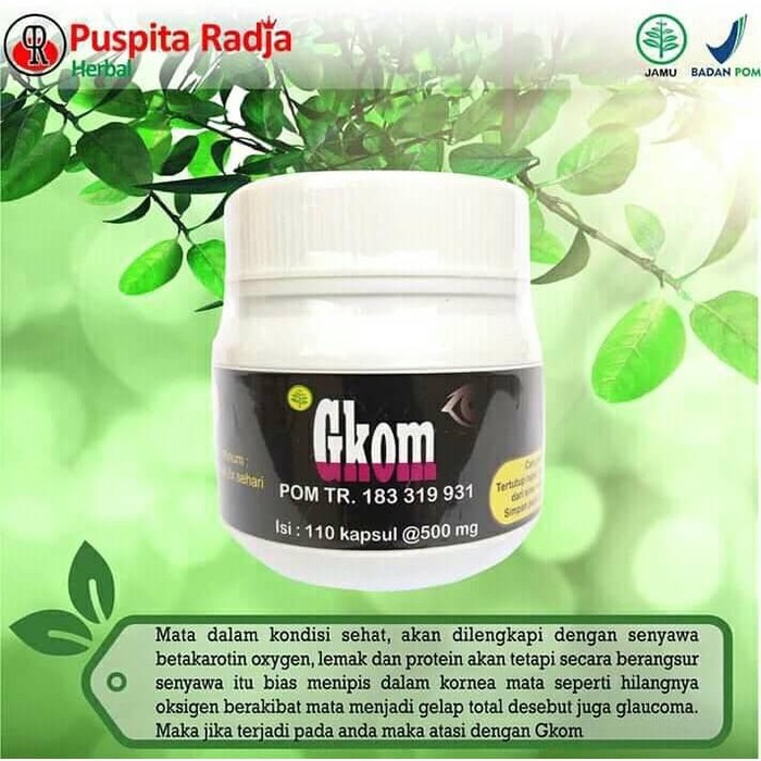 OBAT MATA HERBAL GLUKOMA GKOM PUSPITA RADJA HERBAL