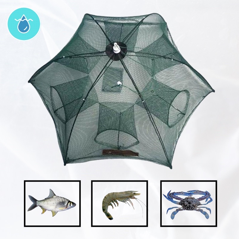 Jaring Pancing Bubu Payung 4 6 8 10 12 16 20 Lubang