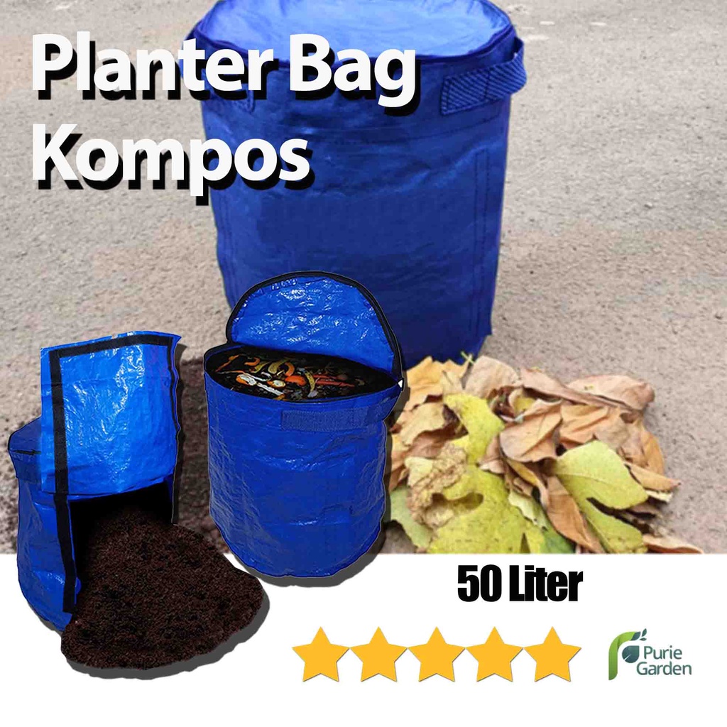 Planter Bag Kompos Compos Bag Membuat Limbah Sampah Daun Organik 50 Liter PG KDR