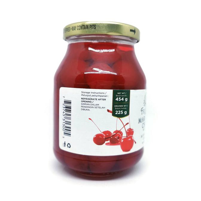 

Cuci Gudang Awal Tahun MARASCHINO CHERRY TANGKAI 454GR (BERAT DGN CAIRAN) TOPPING CAKE Big Sale