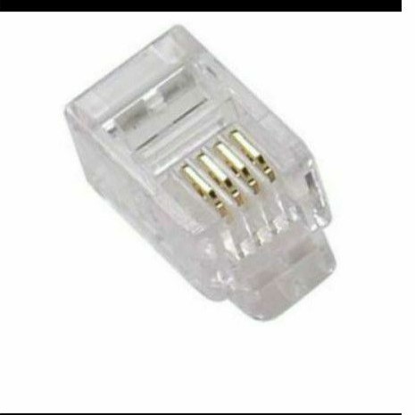 Konektor telepon rj11 Connector RJ11 4 Pin Connector Telepon Telpon RJ 11