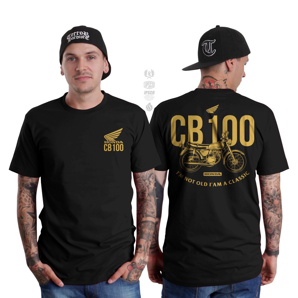 KAOS HONDA CB100 GOLD BAJU PRIA PREMIUM